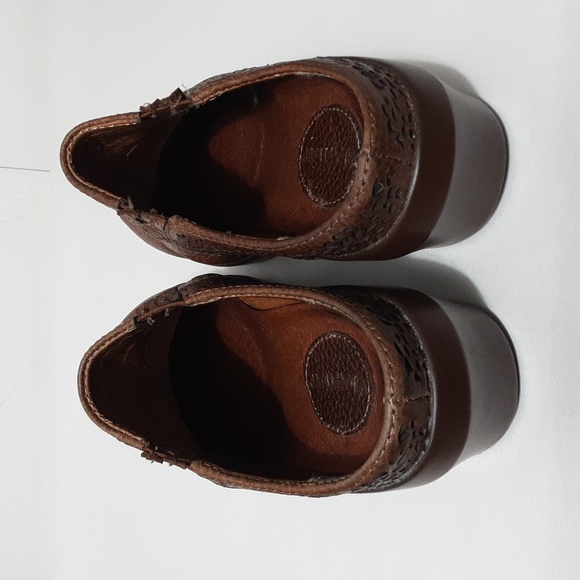 ARIAT Women's 5.5B Brown Pebbled Leather Slip On Clog/ Shoes - Picture 3 of 7